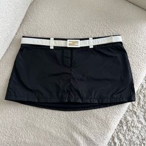 Fendi FF Logo Mini Skirt